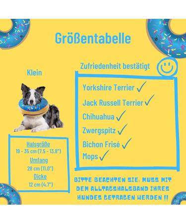 Ultracomfortable Inflatable Dog Collar - Small Blue | Best Alternative to Traditional Collars for Leak Protection & Relaxation - Buy Online on GoSupps.com