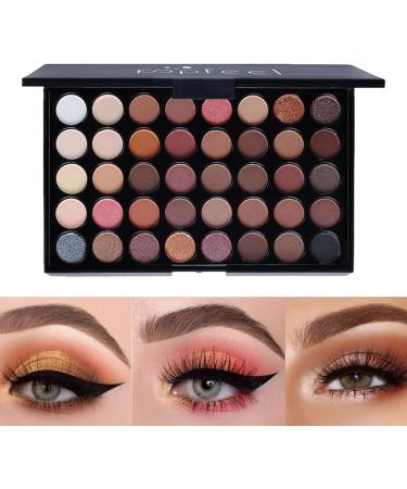 eyeshadow - 40 Colors Pearlescent Matte Eyeshadow Palette - Waterproof Natural Colors granfards palids maquillage eyeshadows Teksome - Buy Online on GoSupps.com
