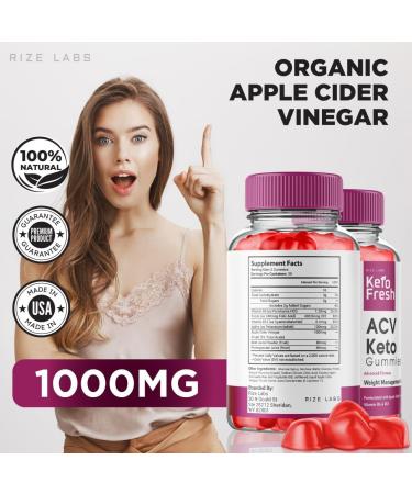 Keto Fresh ACV Gummies for Weight Loss & Energy | Improve Sleep & Reduce Fatigue - 60 Gummies - Buy Online on GoSupps.com