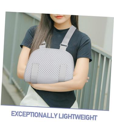 Buy Universal Arm Sling for Shoulder Injury - Breathable Forearm Sling Brace & Support - Light Grey Immobilizer for Comfortable Healing - Buy Online on GoSupps.com