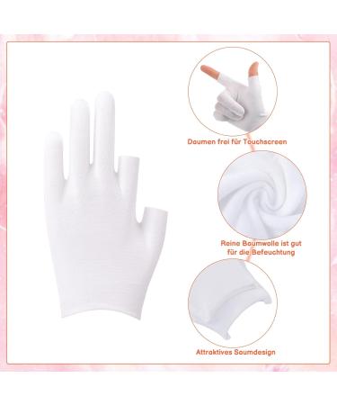 10 Pairs of White Cotton Gloves for Neurodermatitis | Touchscreen Multi-Purpose Cotton Gloves - Buy Online on GoSupps.com