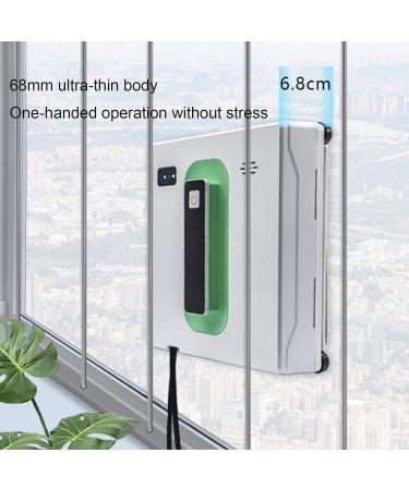 emobwdy Window Cleaner Robot | Smart Window Vacuum Cleaner | Glass Cleaning Robot With Auto Dual Water Spray/50ml Water Tank/Remote Control/Intelligent Voice Broadcast For Interior/Exterior White - Buy Online on GoSupps.com