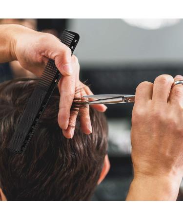 Carbon Fine Cutting Comb Carbon Fiber Salon Hairdressing Comb Hairdressing Comb Heat Resistant Barber Comb (3 Pieces Black) - Buy Online on GoSupps.com