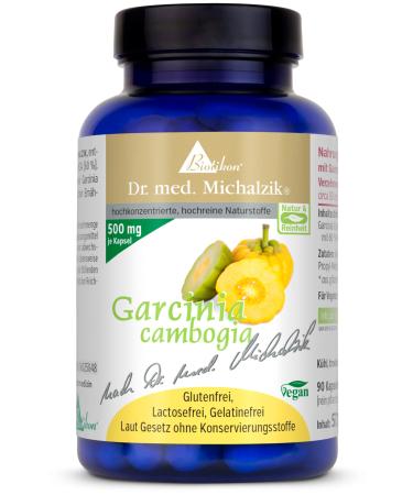 Garcinia Cambogia - 60% natural high -dose HCA - rich in calcium iron and Vit. C from nature - Dr.med.Michalzik - without additives - from Biotikon