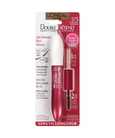 L'Oreal Double Extend Mascara 575 Blackest Black - 0.17 oz | Long-Lasting Volume & Length - Buy Online on GoSupps.com