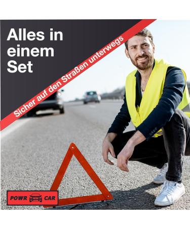 Set of 3 Car First Aid Kits - Essential Safety Vest Warning Triangle & Breakdown Accessories for Cars - Buy Online on GoSupps.com