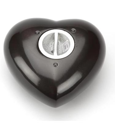 Urns UK Pet Cremation Memorial Heart Urn Hertford Pewter 5" Black - Buy Online on GoSupps.com