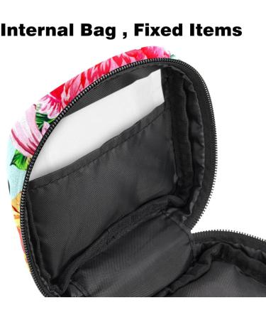 Buy Tropical Pink Flamingo Storage Bags for Women's Bandages Menstrual Pads & Tampons - Portable Organizer for School & Office - Buy Online on GoSupps.com