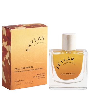 Skylar Fall Cashmere Eau de Parfum - Hypoallergenic & Clean Perfume for Women & Men Vegan & Safe for Sensitive Skin - Spicy Gourmand Perfume with Notes of Cinnamon Almond & Ginger - 50mL /1.7 Fl oz