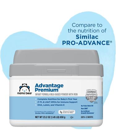 Mama Bear Advantage Baby Formula Powder with Iron & 2'-FL HMO for Immune Support - 23.2 Ounce - Buy Online on GoSupps.com