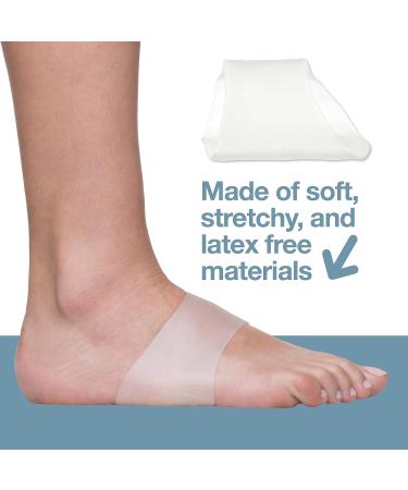 ZenToes Gel Arch Supports for Plantar Fasciitis & Flat Feet - Small Size Pair of Gel Inserts for All Shoes - Foot Support Pain Relief for Men and Women - Buy Online on GoSupps.com