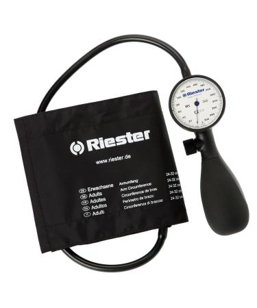 Riester 1251-107 Shockproof Handheld Blood Pressure with Adult Velcro Cuff Latex Free White