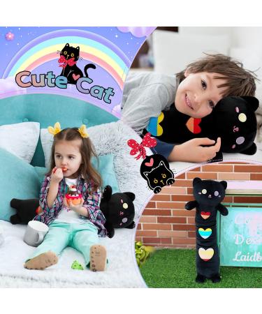 Yamepuia 24 Long Black Cat Plush Pillow - Rainbow Stuffed Animal for Kids - Perfect Girlfriend Birthday Gift - Buy Online on GoSupps.com