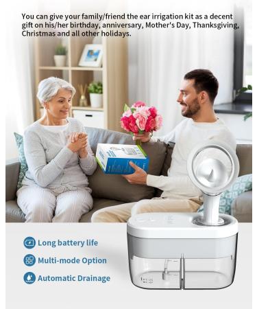 Healuck Electric Ear Wax Removal Kit | Professional Ear Irrigation System with 4 Modes | Camera for Adults | Water-Powered Flushing Tool - Buy Online on GoSupps.com