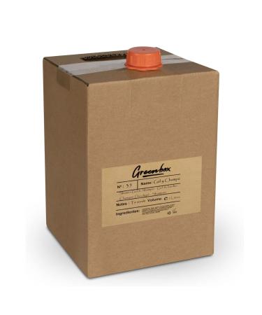 INTERCABO Organic 2-in-1 shower gel and shampoo refill in a bag-in-box with a green tea fragrance 5L. Eco-friendly packaging and carrying handle. Save money and the environment.