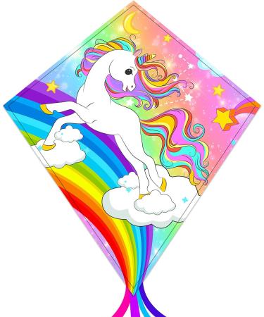 TOY Life Unicorn Kite for Kids - Easy-to-Fly Large Beach Kite for Ages 4-12 - Fun Gift for Children - Ideal for Outdoor Activities - Buy Online on GoSupps.com