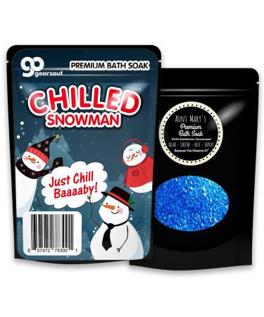 Chilled Snowman Bath Soak - Adorable Bath Gift for Kids | Blue Salts | Perfect Stocking Stuffer for Boys & Girls - Buy Online on GoSupps.com