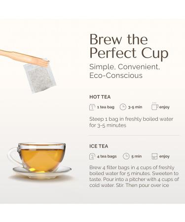 Palermo Organic Yerba Mate Tea Bags - Honey Citrus with Ginger & Turmeric | 20 Count | Energizing Antioxidant-Rich Vegan Gluten-Free - Buy Online on GoSupps.com