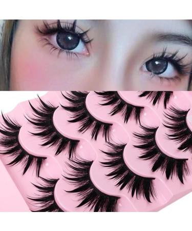Shop Okdeals 5 Pairs Thai Style Spiky 3D Wet Look Manga Lashes - Japanese Anime Cosplay Eye Lash Extensions - Buy Online on GoSupps.com