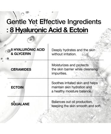 ANUA Moisturizing Gentle Gel Cleanser 150ml - Hyaluronic Acid Squalane & Ceramide Foaming Face Wash for pH Balance & Hydration | Korean Skincare - Buy Online on GoSupps.com