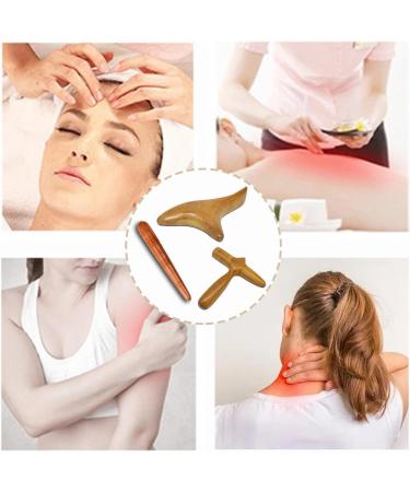 Kaluroil 3PCs Massage Wood Sticks - Instant Pain Relief & Acupuncture Massage for Legs Shoulders & Back - Buy Online on GoSupps.com