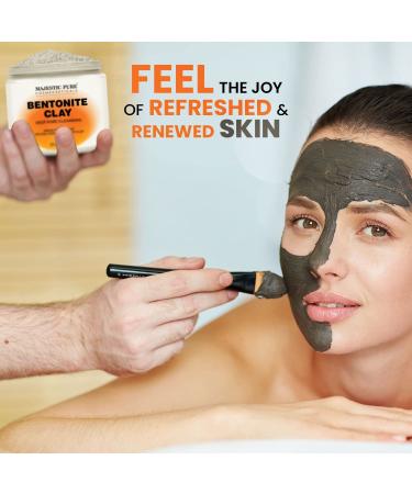 MAJESTIC PURE Bentonite Clay - Indian Healing Clay - Deep Pore Cleansing Mask - 20 oz - Buy Online on GoSupps.com