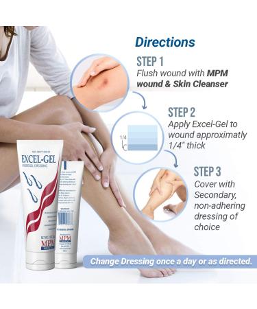 MPM Excel-Gel Hydrogel Dressing 1oz - Nontoxic & Sterile - Buy Online on GoSupps.com