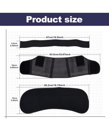 Merlinae Pregnancy Support Belt Maternity - Breathable Abdomen & Pelvic Support - Comfortable Belly Band for Pregnancy - Size XL Black (100-130CM) - Buy Online on GoSupps.com