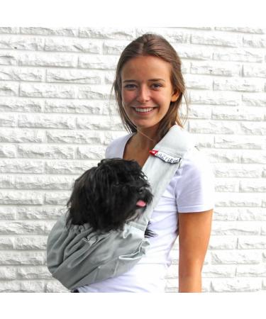 4LazyLegs PET Carrier Pocket Dog Carrier Bag XS - Grey | Comfortable & Stylish Travel Solution for Small Pets | Shop Now! - Buy Online on GoSupps.com