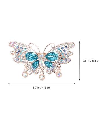 Frcolor Rhinestone Glitter Butterfly Hairpins - Sparkling Hair Accessories for Girls & Women | Perfect for Christmas & Birthday Party Favors - Buy Online on GoSupps.com