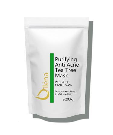 Alginate peel-off moisture powder mask blackhead remover vegan facial mask no washing up peeling and pore cleaning 200 g + free dose (anti-acne tea tree mask)