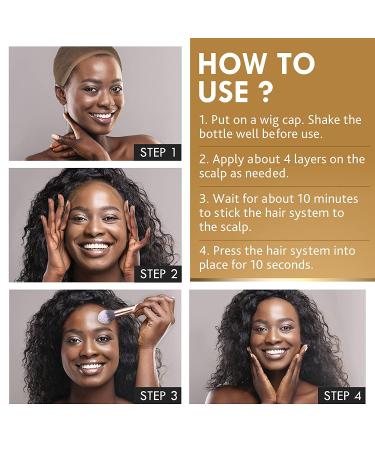 Waterproof Lace Wig Glue - Latex-Free, Oil-Resistant Adhesive for Front Lace Wigs - 1.3 fl oz - Buy Online on GoSupps.com