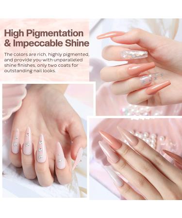 Modelones Dip Powder Nail Set - 8 Nude Colors for DIY Manicure & French Nail Art, No Nail Lamp Needed - Buy Online on GoSupps.com