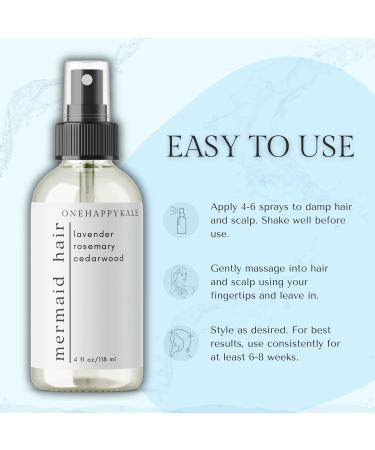 Mermaid Hair Growth & Repair Oil | Stimulate Growth Repair Damage Soothe Scalp | Non-Toxic Cruelty-Free - 4oz - Buy Online on GoSupps.com