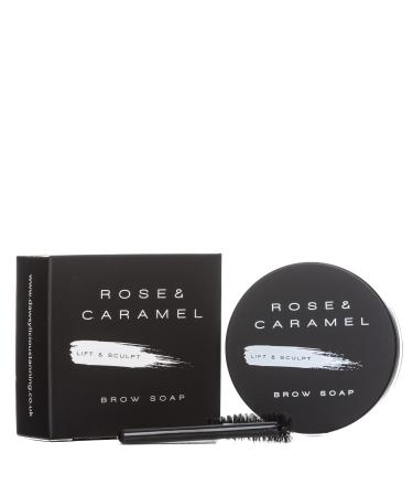 Rose & Caramel Eyebrow Styling Brow Soap Kit With Spoolie Brush. Long Lasting 3D Brow Shaping