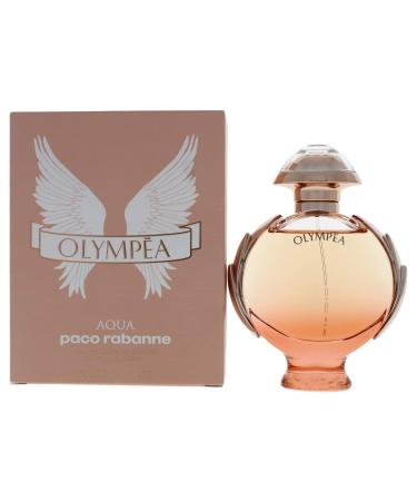 Paco Rabanne Olympea Aqua Fragrance For Women - Sweet Amber White Floral Scent - Notes Of Lemon Blossom Clementine Solar Notes Water Jasmine - Floral Aquatic Fragrance - Edp Legere Spray - 1.7 Oz 1.7 Fl Oz (Pack of 1)