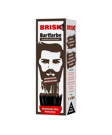 BRISK Beard Dye Dark Brown/Black 30ml - Premium Hair Color for Men - Long-Lasting & Easy to Apply - International Shipping Available - Buy Online on GoSupps.com