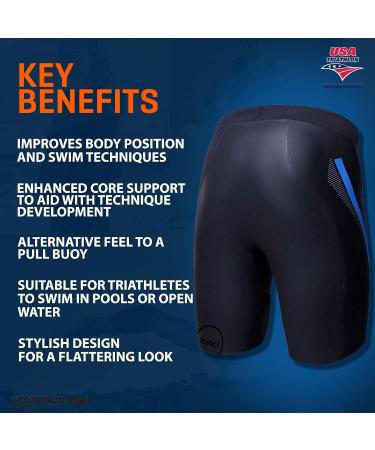 Zone3 2019 Buoyancy Shorts 'Originals' 5/3mm - Black/Blue - Size Medium - Buy Online on GoSupps.com