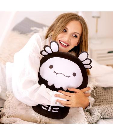 Mewaii 14'' Soft Skeleton Axolotl Mushroom Plush Pillow Toy - Black Bone Axolotl 14 Inch - Buy Online on GoSupps.com