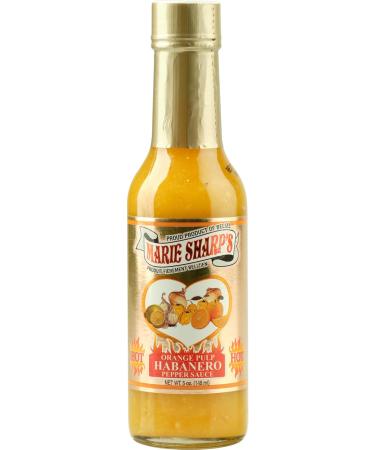 Marie Sharp's Orange Pulp Habanero Hot Sauce (5oz) - Buy Online on GoSupps.com