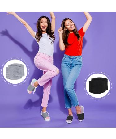 Dance Socks Shoe Covers for Smooth Floors - Black/Gray (Size 8) - Buy Online on GoSupps.com