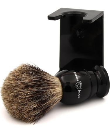 Edwin Jagger Best Badger Medium Shaving Brush - Ebony | Quality English Shaving Brush - Buy Online on GoSupps.com