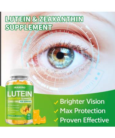 Lutein Gummies 25mg Lutein and Zeaxanthin Supplements Eye Vitamins Gummies for Support Blue Light Protection Vision & Overall Eye Health Sugar Free Pineapple Flavor 60 Count 60 Count (Pack of 1) - Buy Online on GoSupps.com