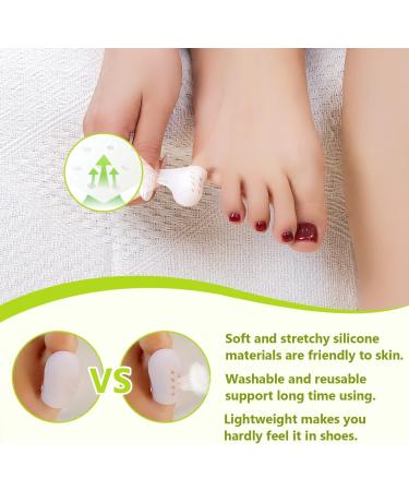 Silicone Toe Protectors - 14 Pack Gel Little Toe Covers for Men Women & Kids | Breathable Cushion Sleeves for Pain Relief & Comfort - Buy Online on GoSupps.com