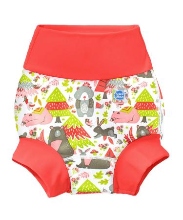 Splash About Baby & Toddler Happy Nappy Reusable Swim Nappy Into The Woods 0-3 Months