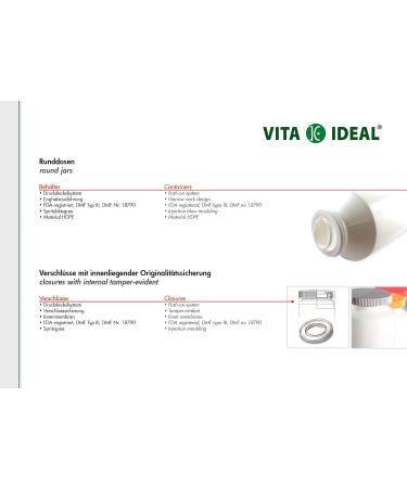 VITA IDEAL Hawthorn Berries 2x360 Capsules - Pure Crataegus Monogyna Powder 1000mg Daily Portion - No Additives - International Shipping Available - Buy Online on GoSupps.com