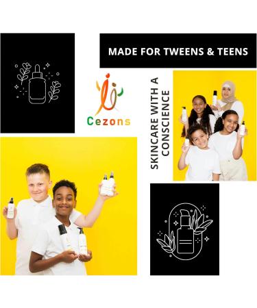 Cezons Cloud 9 Foaming Cleanser - A Gentle Kids Face Wash - Hydrating Face Wash for Kids Preteens & Teenagers - Natural and Alcohol Free Fragrance Free Skincare - 200ML - Buy Online on GoSupps.com