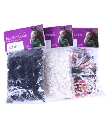 QHP Mane Elastics Mane Elastics extra strong approx. 450 pieces in a bag color mix