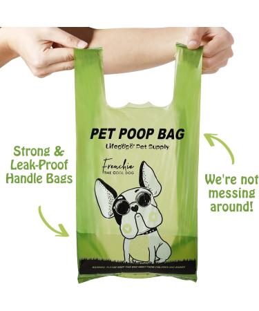 Dog Poo Bags with Tie Handles - 300 x Extra Thick & Leak-Proof Dog Waste Bags Lavender-Scented for Medium-Large Doggy Green 1 count (Pack of 300) - Buy Online on GoSupps.com