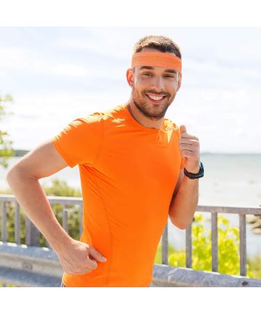 Sweatband Headbands Set - Non-Slip, Stretchy Sports Headbands for Men and Women - Assorted Solid Colors - Buy Online on GoSupps.com